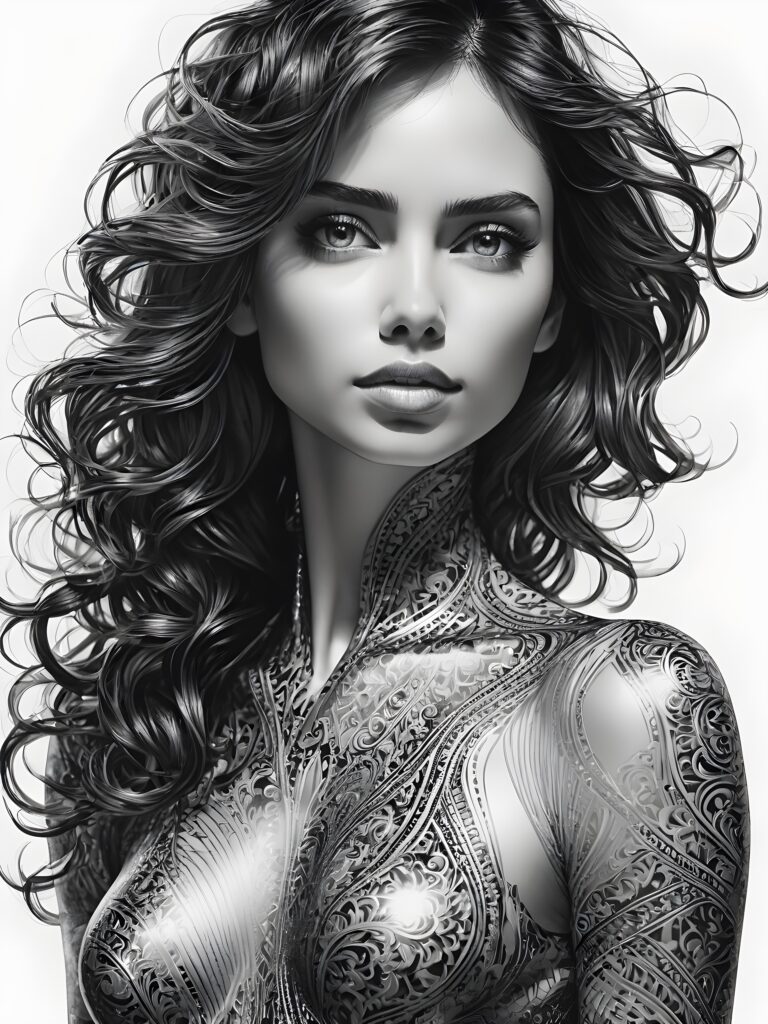 optical transparent female human body