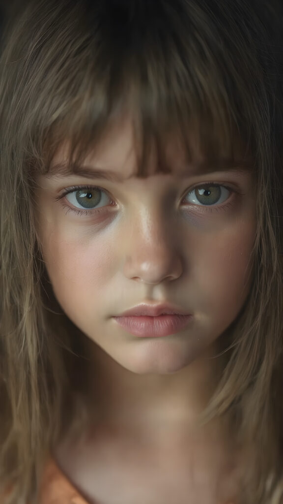 A (((detailed portrait))) of a (((beautiful young girl))) with a ((vividly colorful and hyper-detailed expressive, glossy lips, and expressive big happy eyes, yet delicate facial features. Her long, straight hair framing her face as she gazes confidently forward. Her skin is exuding (hyper-realistic, detailed texture), adorned with a (short, intricate colorful floral pattern) that draws attention to her slender figure.