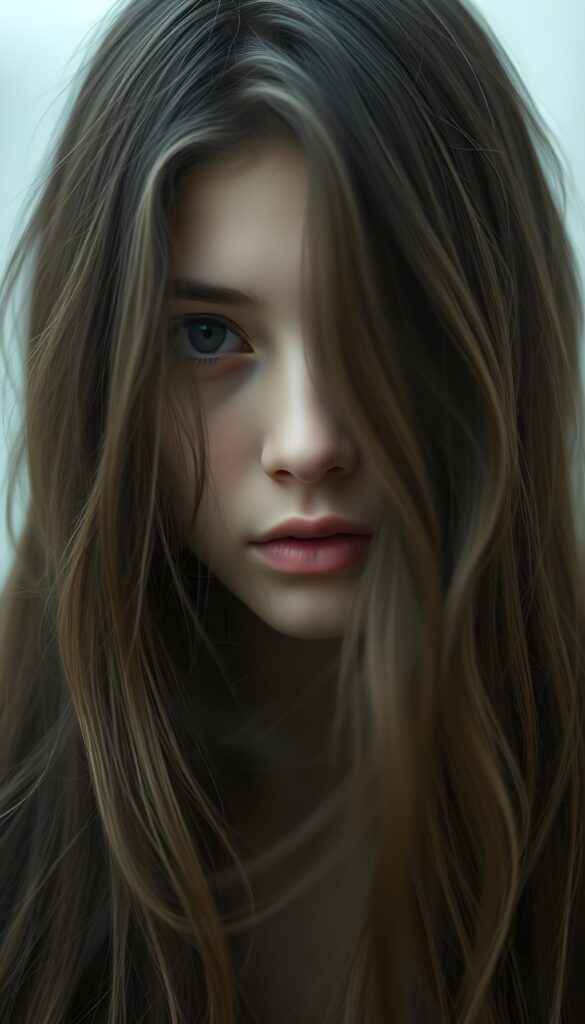 suggesting a muted fatigue that comes from years of tending to such luxurious locks