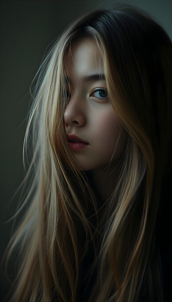 suggesting a muted fatigue that comes from years of tending to such luxurious locks
