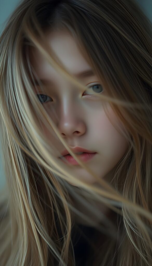 suggesting a muted fatigue that comes from years of tending to such luxurious locks