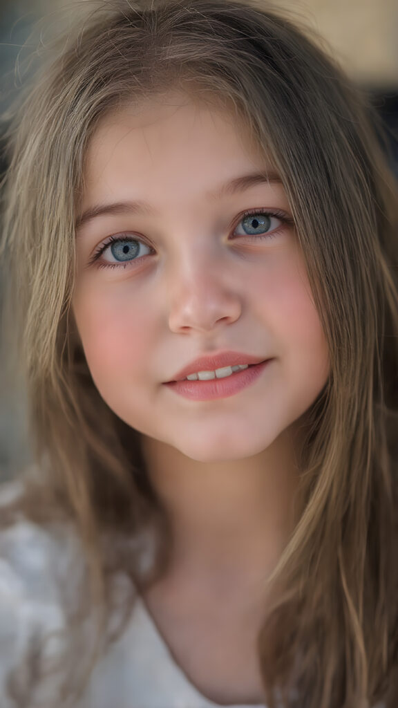 A (hyper-realistic, highly-detailed, vivid (((full upper body photo))), with ((warm highlights)), (((dramatic cool-toned diffuse back-lighting))), ((crisp details)), captured at ((the peak of the season)) for a (beautiful young girl) with ((long, soft, dark brown hair)), ((dark eyes)), ((natural light makeup)), and ((detailed, matching, perfect teeth)), in a ((natural pose)), ((looking up at the camera)), exuding ((full body allure))