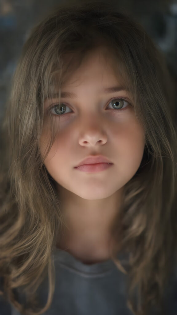 A (hyper-realistic, highly-detailed, vivid (((full upper body photo))), with ((warm highlights)), (((dramatic cool-toned diffuse back-lighting))), ((crisp details)), captured at ((the peak of the season)) for a (beautiful young girl) with ((long, soft, dark brown hair)), ((dark eyes)), ((natural light makeup)), and ((detailed, matching, perfect teeth)), in a ((natural pose)), ((looking up at the camera)), exuding ((full body allure))