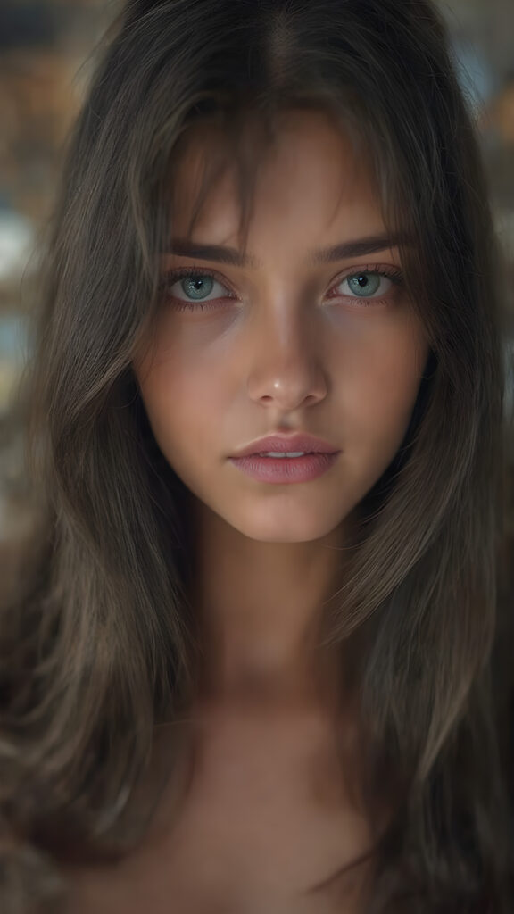 A (((super cute and stunning e-girl))) in 2024, with flowing black hair that gracefully frames her face, dressed in a sleek and form-fitting clothes that accentuates her feminine curves. Her features are exquisite, with (vividly green eyes) that sparkle with an air of sophistication and endearment. Her skin is fair and flawless, with a natural glow that enhances her features. She exudes an air of confidence and poise, as if she is effortlessly beautiful, she stands out not only for her appearance but also for her playful and warm expression, making her even more adorable and captivating.