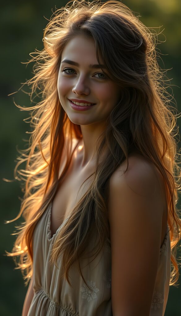 She’s a free-spirited young woman with sun-kissed skin and long, wavy hair that seems to catch the light as she moves. Her style is effortlessly bohemian—flowy dresses, beaded bracelets, and tiny wildflowers woven into her hair. She often walks barefoot, a soft smile playing on her lips, radiating a sense of calm and kindness. There’s a sparkle in her eyes that hints at curiosity and compassion for the world. She loves music, nature, and meaningful conversations under the stars, carrying an aura that makes everyone around her feel at peace.