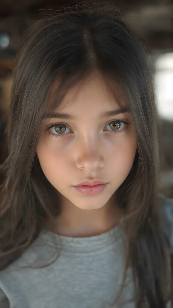 a (((beautiful young girl))) with long, straight black hair and (realistic) dark brown eyes, perfect for showcasing extremely detailed curved body, highly detailed realistic anatomy, realistic digital painting, (((looks at the camera)))