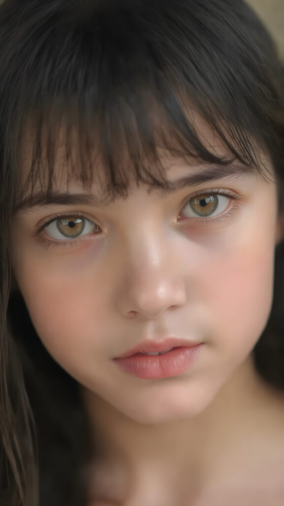 A (((detailed portrait))) of a (((beautiful young girl, a wonderful, soft, flawless face))) with a ((vividly colorful and hyper-detailed expressive, glossy lips, and expressive big happy eyes, yet delicate facial features. Her long, straight soft black hair framing her face as she gazes confidently forward. Her skin is exuding (hyper-realistic, detailed texture), adorned with a (short, intricate colorful floral pattern) that draws attention to her slender figure.