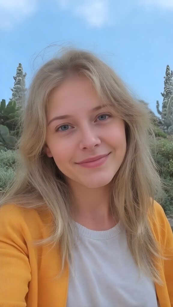 a beautiful, pretty girl