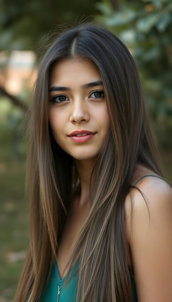 a stunning beautiful natural Afghanistan girl, soft long hair