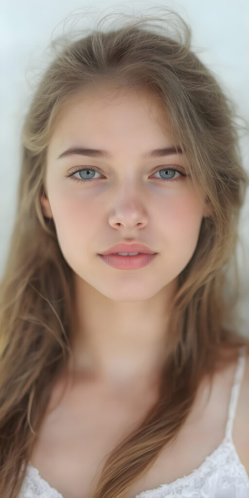 a (((super nice and charming young teen girl), age 15, with an innocent air yet a mature and welcoming expression) with flowing, (((extremely long hair))) that cascades down to her hips, (softly waving) in a warm, inviting summer breeze. Her features are exuding an unmistakable allure, with perfectly sculpted lips and eyes that radiate a youthful vibrancy. Her skin is a light brown canvas that adds to her ethereal allure. (((She's dressed in a very cute summer dress that accentuates her flawless complexion even at an early age))) She's not only effortlessly beautiful but also exudes a sense of youthful charm and confidence, making her even more of a heart-throb in the teenage scene.