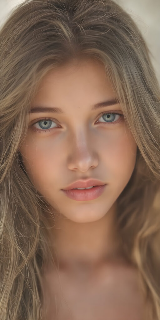a (((super nice and charming young teen girl), age 15, with an innocent air yet a mature and welcoming expression) with flowing, (((extremely long hair))) that cascades down to her hips, (softly waving) in a warm, inviting summer breeze. Her features are exuding an unmistakable allure, with perfectly sculpted lips and eyes that radiate a youthful vibrancy. Her skin is a light brown canvas that adds to her ethereal allure. (((She's dressed in a very cute summer dress that accentuates her flawless complexion even at an early age))) She's not only effortlessly beautiful but also exudes a sense of youthful charm and confidence, making her even more of a heart-throb in the teenage scene.