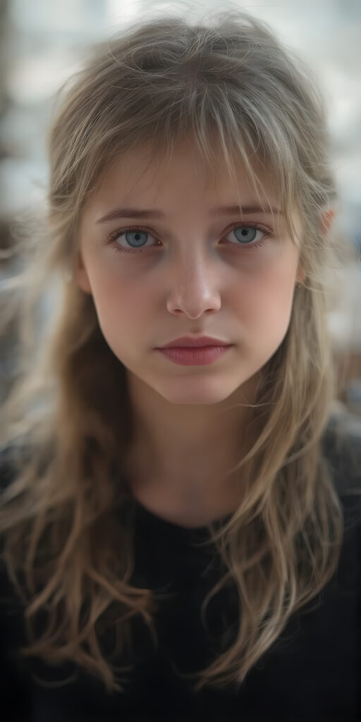 a young girl looks like Anna, stunning, gorgeous, soft hair, portrait photo