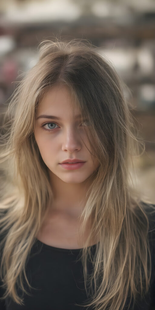 a young girl looks like Anna, stunning, gorgeous, soft hair, portrait photo