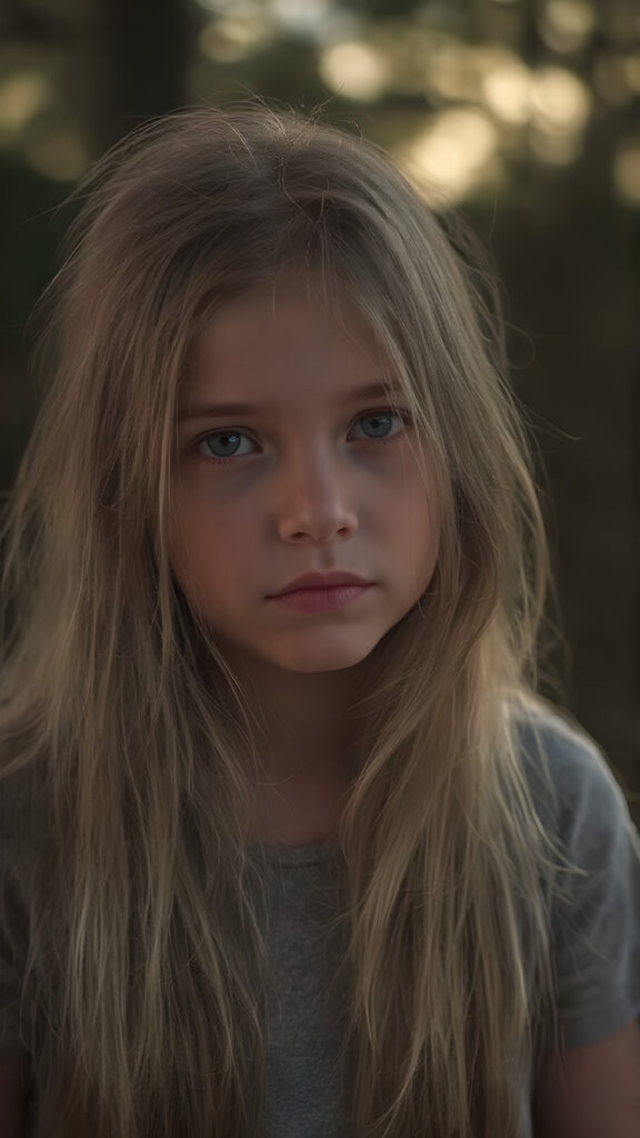 a young girl, super long straight blond brown hair, stunning, moonlight, looks like a fairy