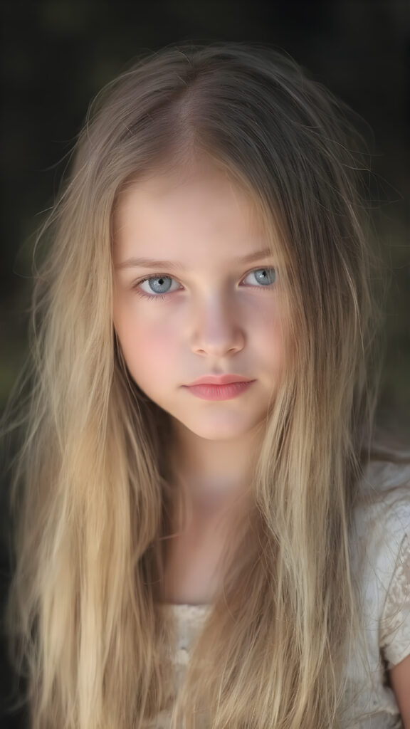 a young girl, super long straight blond brown hair, stunning, moonlight, looks like a fairy