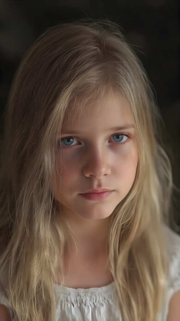 a young girl, super long straight blond brown hair, stunning, moonlight, looks like a fairy