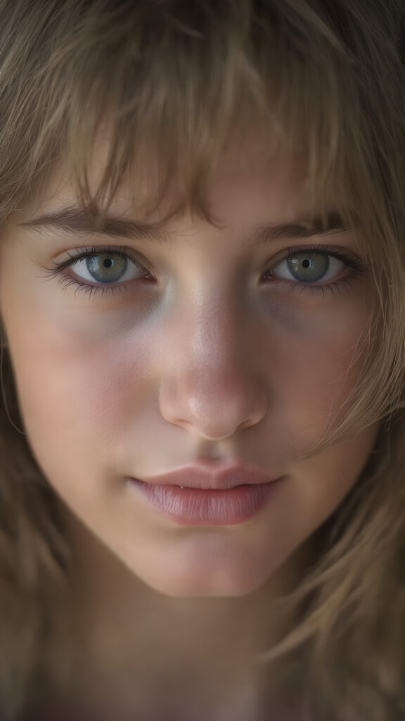 an Emo teen girl, (realistic detailed hair), realistic face, beautiful saturation, ultra high resolution, deep shadow, (best quality, masterpiece), highly detailed, looking at viewer, warm smile, 4k, (portrait shot) (gorgeous) (attractive) (stunning)