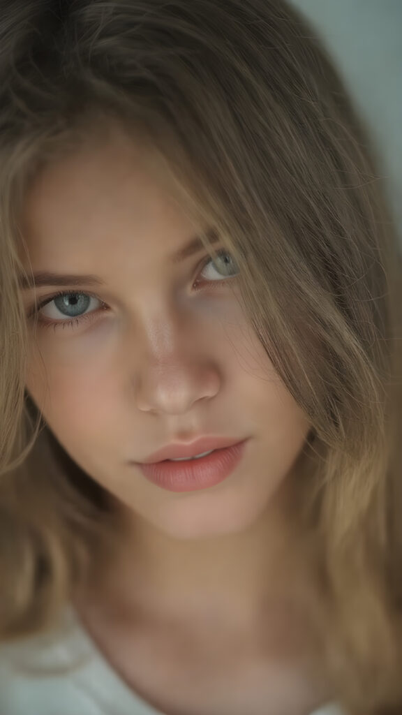 an Emo teen girl, (realistic detailed hair), realistic face, beautiful saturation, ultra high resolution, deep shadow, (best quality, masterpiece), highly detailed, looking at viewer, warm smile, 4k, (portrait shot) (gorgeous) (attractive) (stunning)