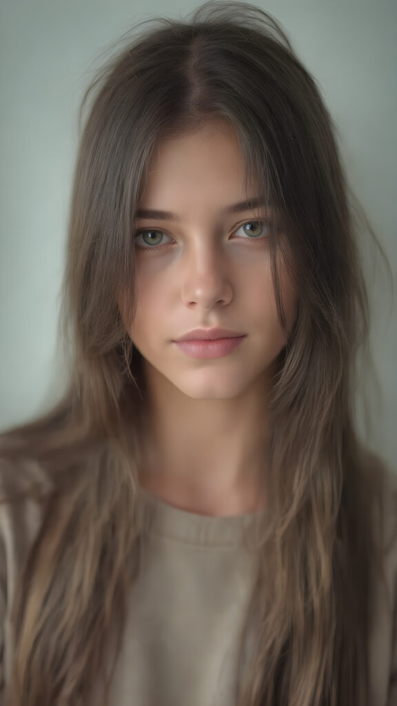 an Emo teen girl, (realistic detailed hair), realistic face, beautiful saturation, ultra high resolution, deep shadow, (best quality, masterpiece), highly detailed, looking at viewer, warm smile, 4k, (portrait shot) (gorgeous) (attractive) (stunning)