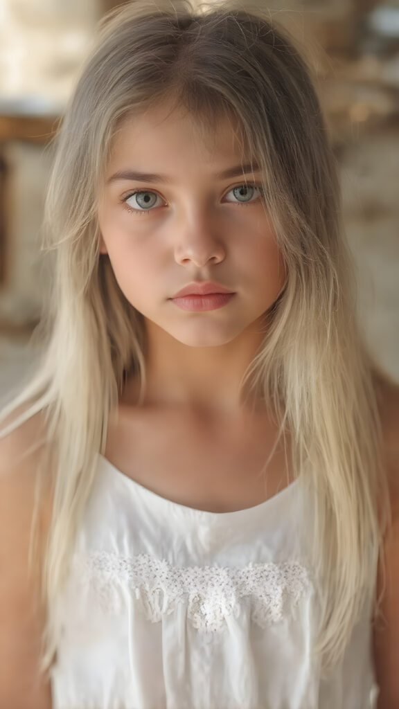 (((an hyper-realistic, highly-detailed, vivid full body photo in 8k resolution, with warm glowing highlights and soft, diffused lighting, backlit))) of a cute, innocent and beautiful young teen girl, with long, straight soft white hair, (fair skin), a (natural tan glow) from the sun, wearing a (white summer dress), and (a short white lacy dress), that brings out her (natural-toned legs). Her pose is (stunningly beautiful), with (perfect anatomy) and (hyper-realistic, detailed hands and fingers) that exude (charming cuteness). The image exudes (soft, diffused light) that gives off (warm, glowing highlights) and (dramatic, diffused shadows) that make her face and body (visible, contrasted against the natural-toned skin) in a (vivid, vibrant and dynamic full body photo), with (dynamic composition and movement) that brings out her (best features)