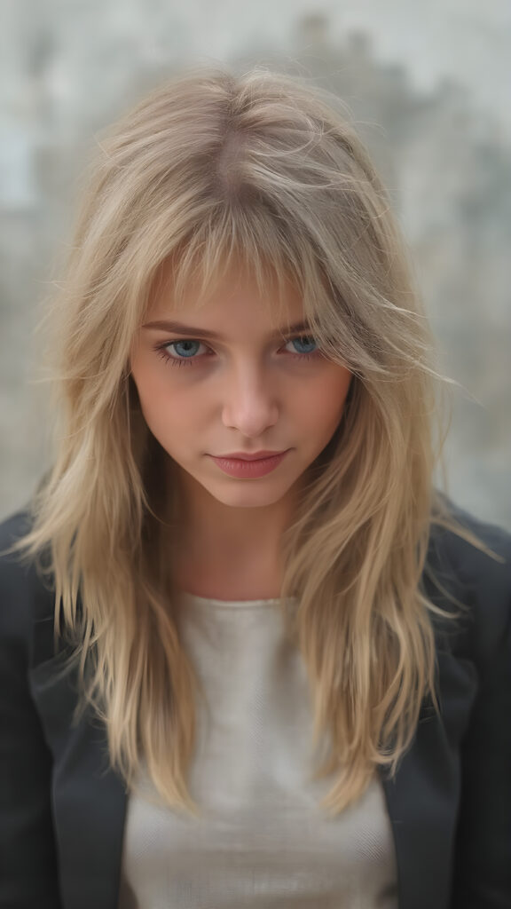 girl, detailed, blond, thin dressed