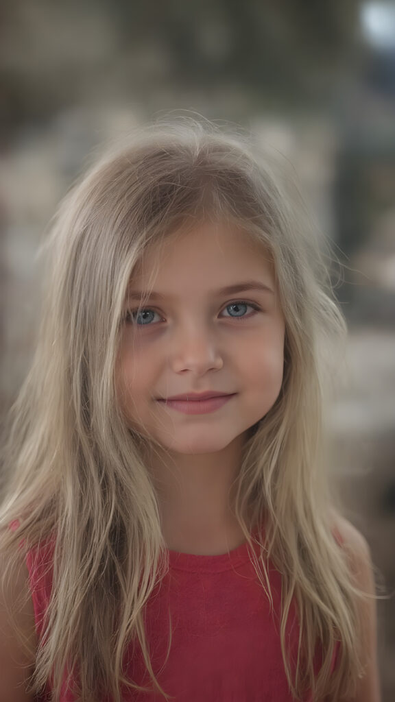 pretty little girl with soft long hair, please smile for me and touch my soul